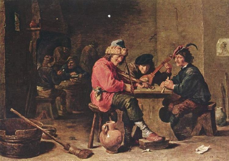 David Teniers the Younger Drei musizierende Bauern china oil painting image